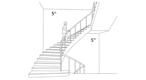 만성 스트레스 미래 불안 번아웃 (4) 스트레스 해소와 뇌 건강을 위해 계단 오르기 운동하는 모습